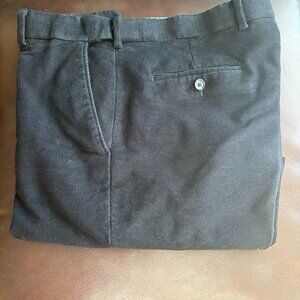 ENRO NAVY BLUE CORDUROY PANTS FLAT FRONT SOFT STRETCH CASUAL MEN'S 36 WAIST